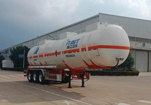 瑞江牌13米32吨3轴易燃液体罐式运输半挂车(WL9406GRYL)