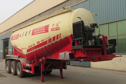 中运牌9.2米32.9吨3轴高密度粉粒物料运输半挂车(YFZ9407GFLZY)