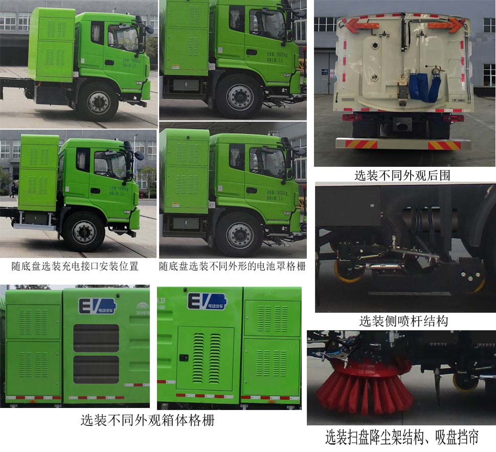 宇通牌YTZ5180TXSD0BEV纯电动洗扫车公告图片