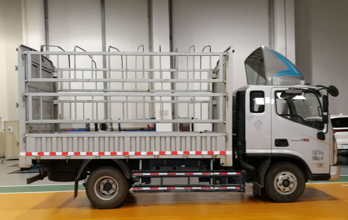 福田牌BJ5188CCY-F2倉柵式運輸車公告圖片