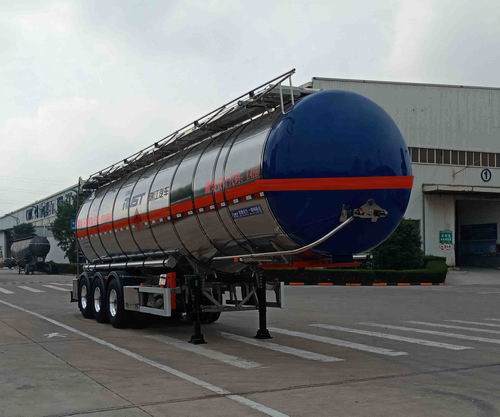 瑞江牌12.3米31.5吨3轴易燃液体罐式运输半挂车(WL9403GRYM)