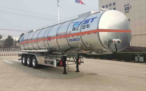 瑞江牌11.6米34吨3轴铝合金易燃液体罐式运输半挂车(WL9402GRYD40T)