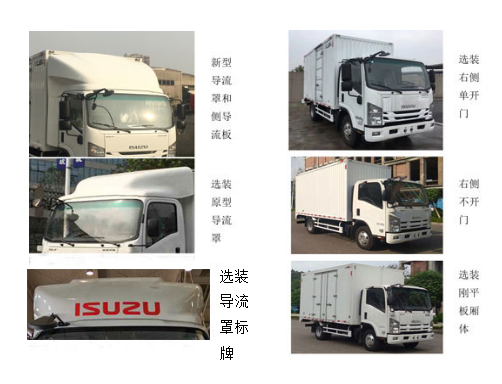 五十鈴牌QL5043XXYBUHA廂式運(yùn)輸車公告圖片