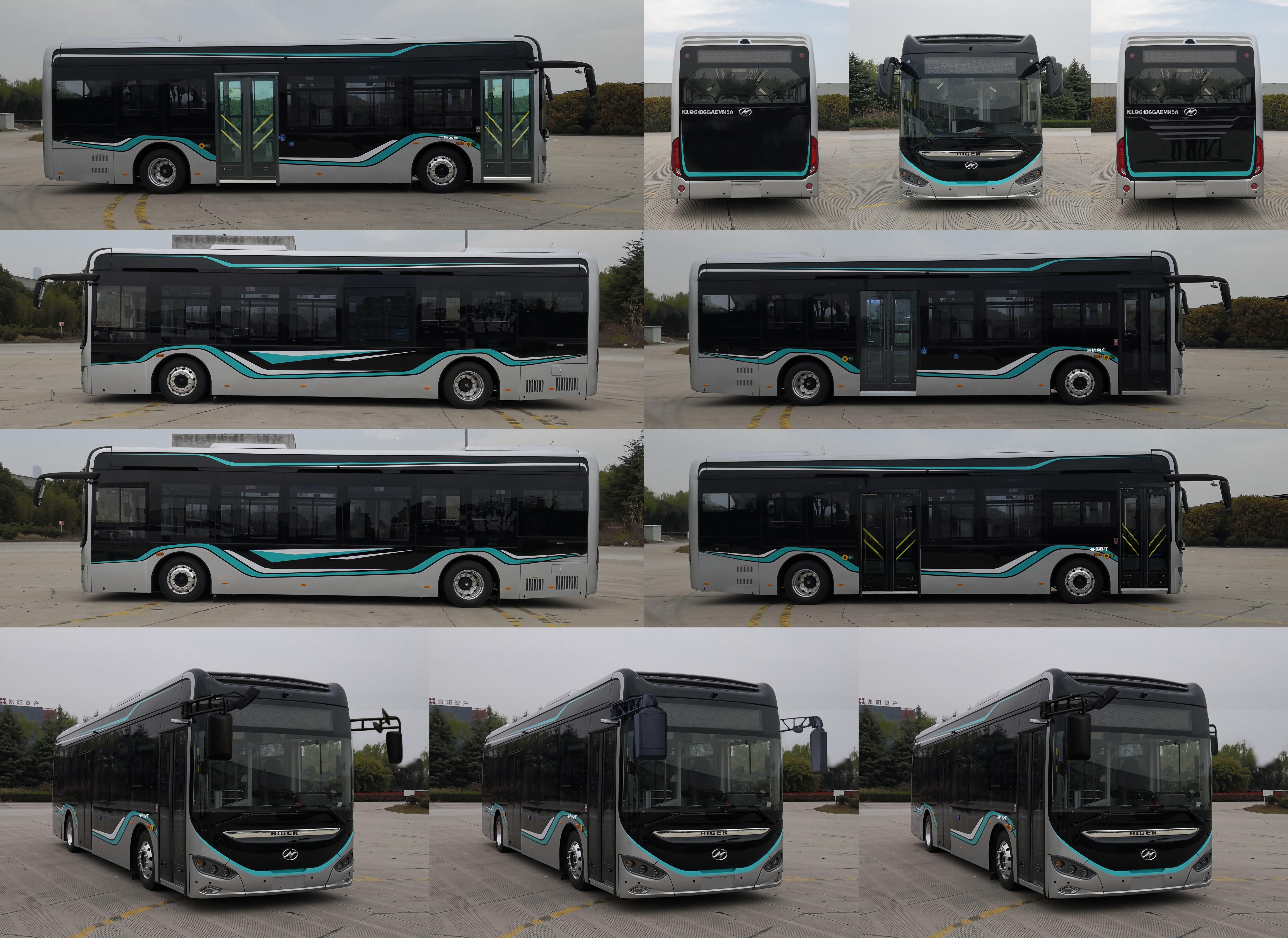 海格牌KLQ6106GAEVN5A纯电动低入口城市客车公告图片