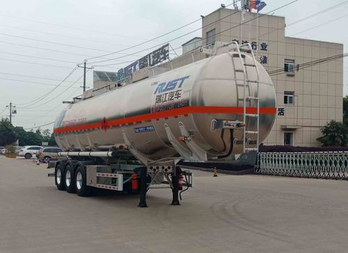 瑞江牌12.6米34吨3轴铝合金易燃液体罐式运输半挂车(WL9407GRYJ06)