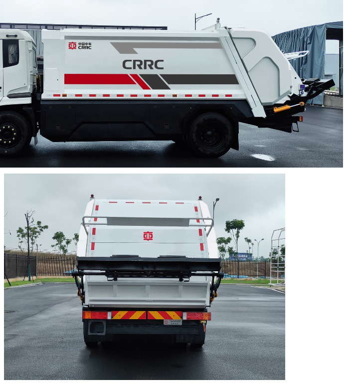 中國(guó)中車牌TEG5180ZYSADFBEV1純電動(dòng)壓縮式垃圾車公告圖片