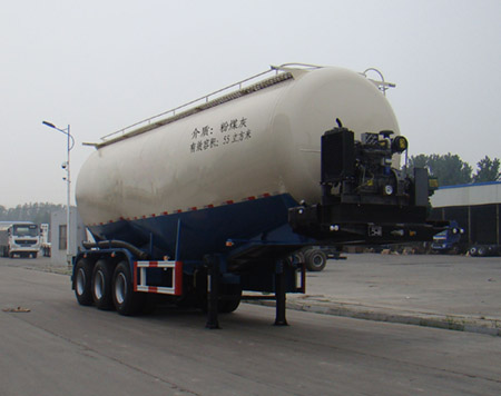 盛润牌11.7米29.4吨3轴低密度粉粒物料运输半挂车(SKW9404GFLA)