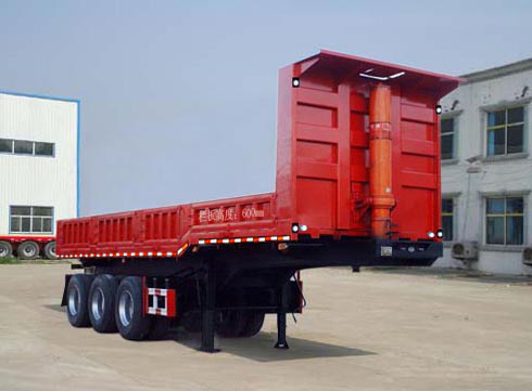 沃德利牌11米31.5吨3轴自卸半挂车(WDL9402Z)