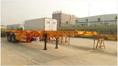 东润牌12.5米30.5吨2轴集装箱运输半挂车(WSH9350TJZ)