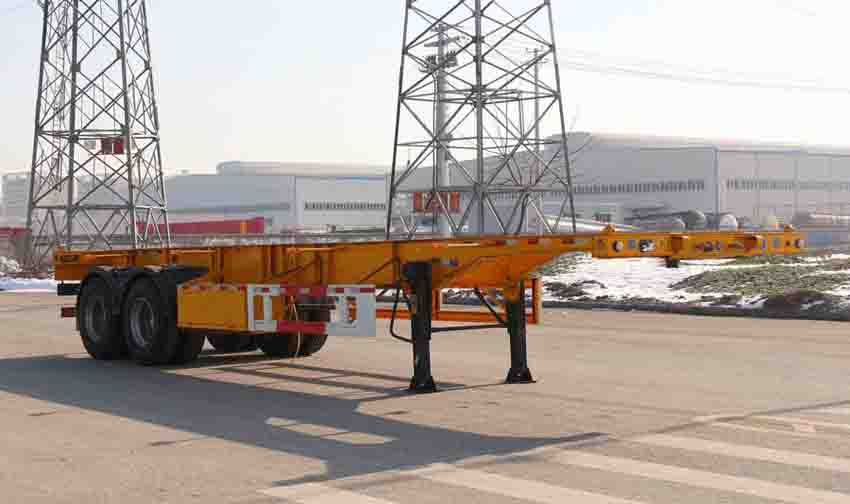 开乐牌11.3米31.1吨2轴集装箱运输半挂车(AKL9350TJZ30)