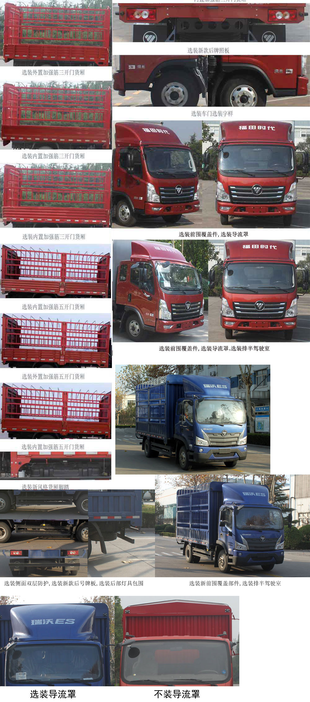 福田牌BJ5043CCY-MF仓栅式运输车公告图片