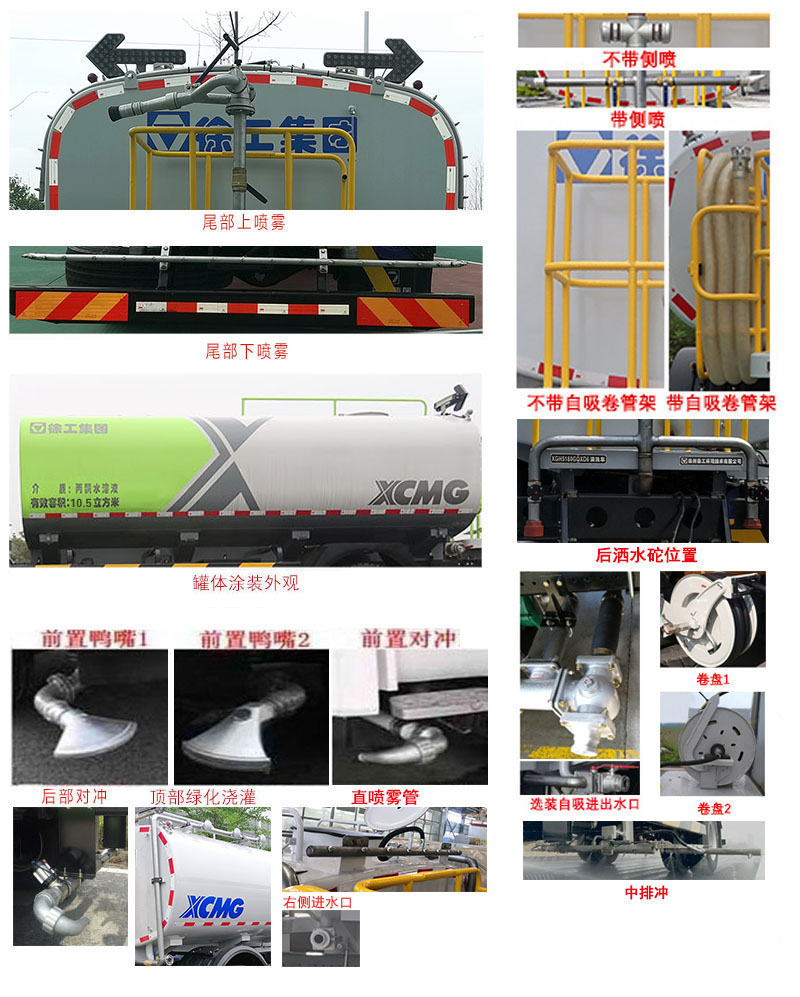 徐工牌DXA5180GPSS6绿化喷洒车公告图片