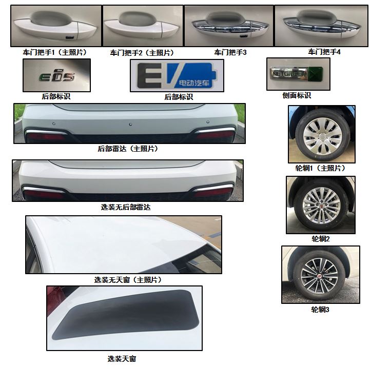 荣威牌CSA7002FSEV1换电式纯电动轿车公告图片