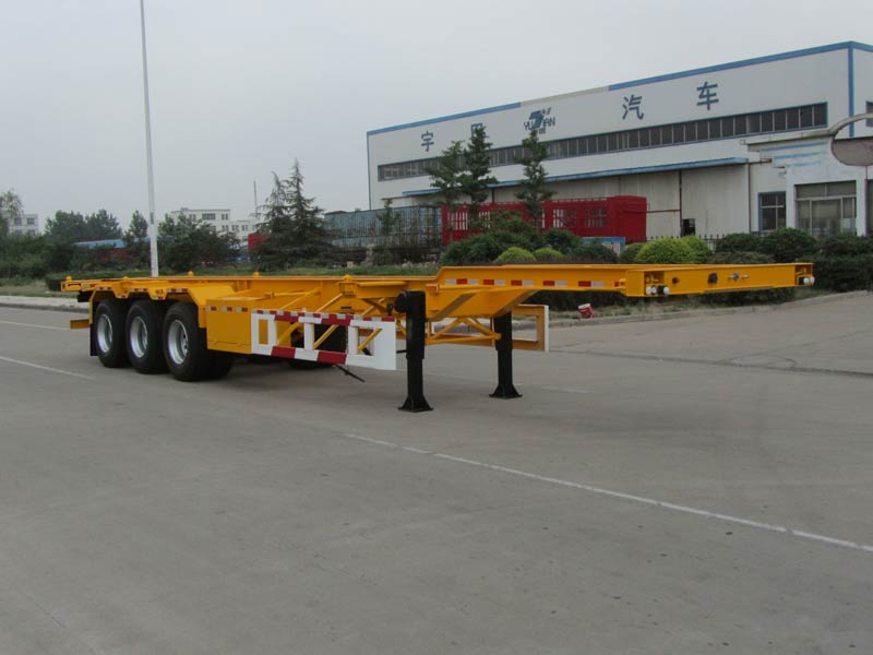 宇田牌12.4米33.5吨3轴集装箱运输半挂车(LHJ9400TJZ)