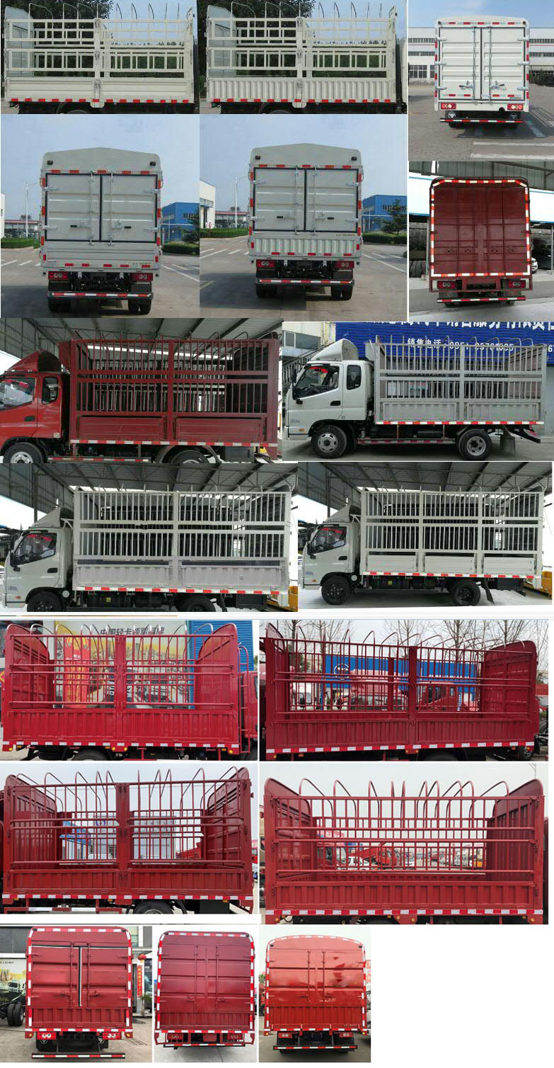 福田牌BJ5048CCY-A1倉柵式運(yùn)輸車公告圖片