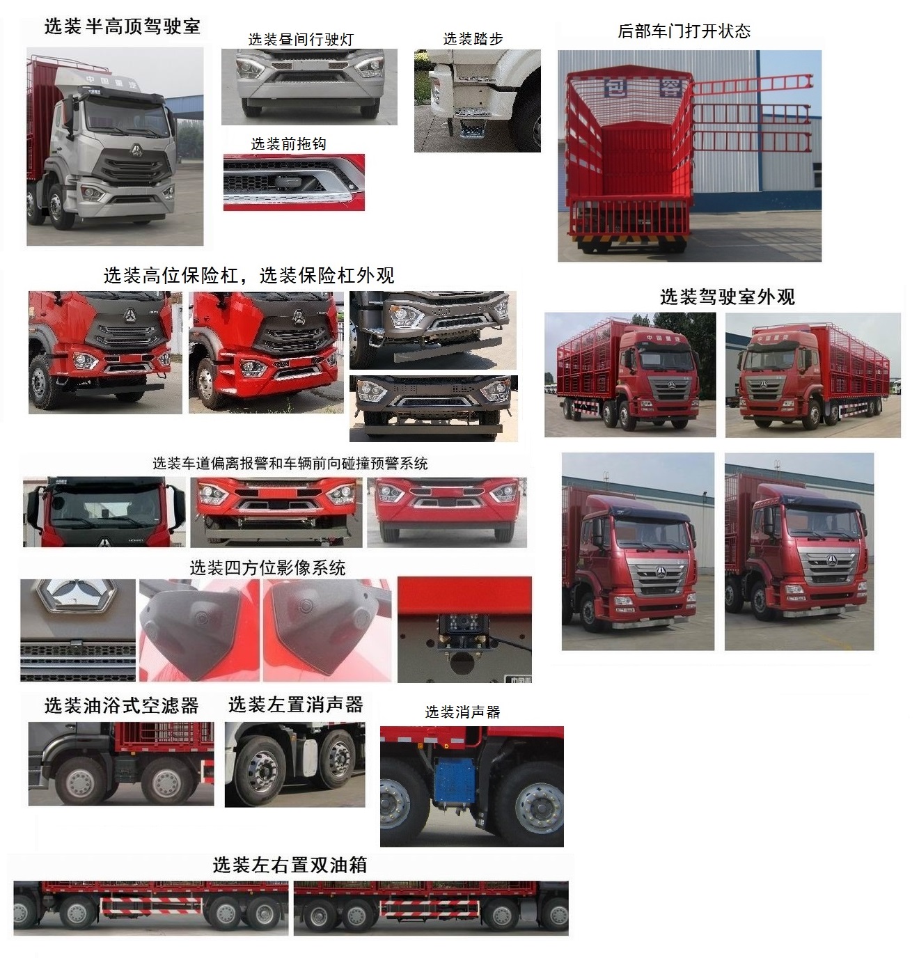 豪瀚牌ZZ5315CCQN46GWE1畜禽运输车公告图片