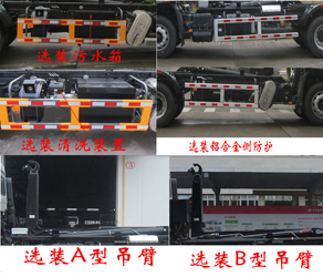 福龙马牌FLM5180ZXXDF6车厢可卸式垃圾车公告图片