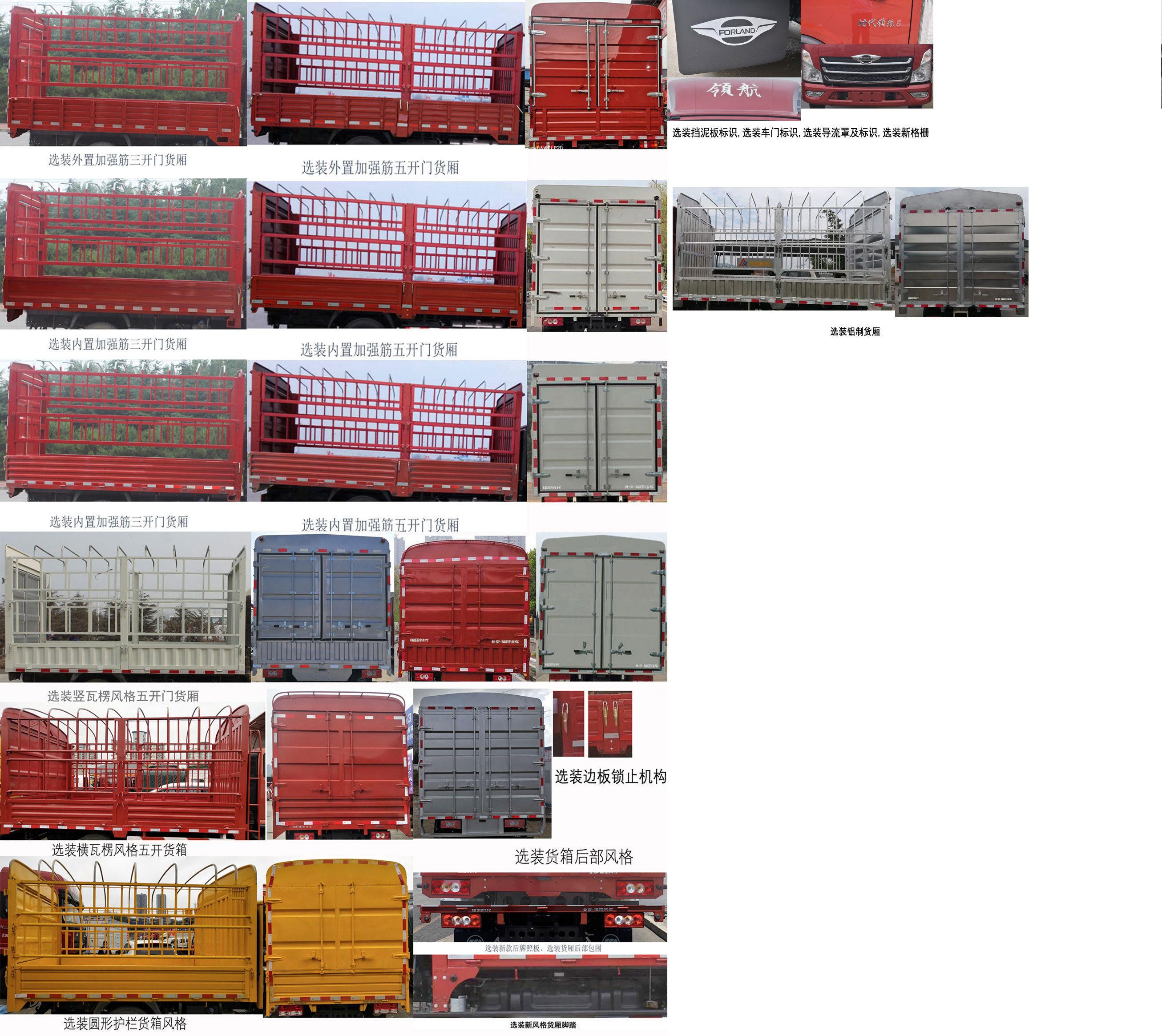 福田牌BJ5043CCY9PDA-01倉柵式運輸車公告圖片