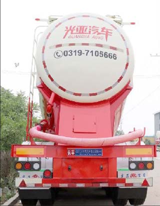 光亚通达牌JGY9405GFL中密度粉粒物料运输半挂车公告图片