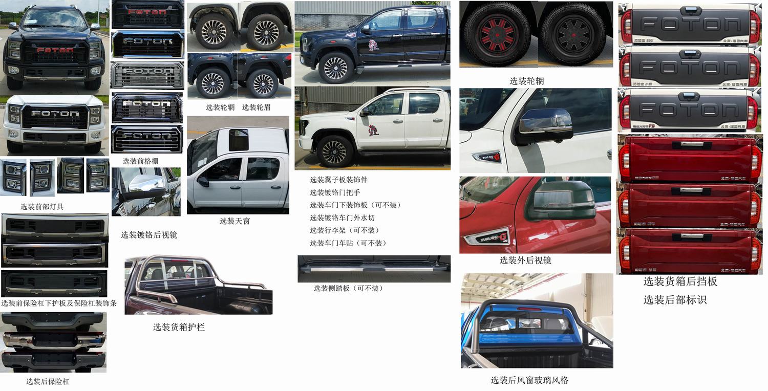 福田牌BJ2037Y3MVV-6D多用途越野货车公告图片