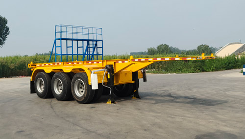 集润通牌9米35.2吨3轴集装箱运输半挂车(HJV9400TJZ20)
