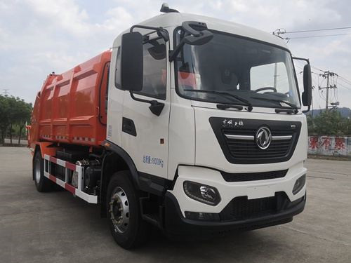 環(huán)創(chuàng)牌HCF5180ZYS6DF壓縮式垃圾車公告圖片