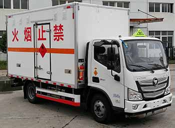 中驥牌ZJQ5040XRY易燃液體廂式運輸車公告圖片