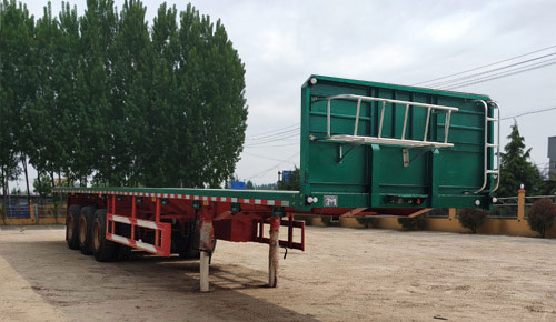 鑫浩林牌13米34.2吨3轴平板运输半挂车(XHL9402TPB)