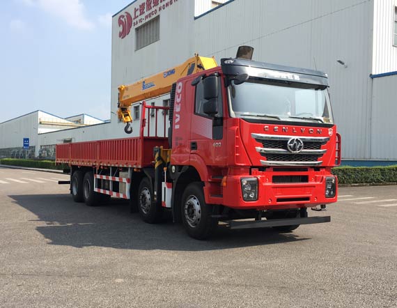 紅巖牌CQ5317JSQHD10436隨車起重運輸車公告圖片