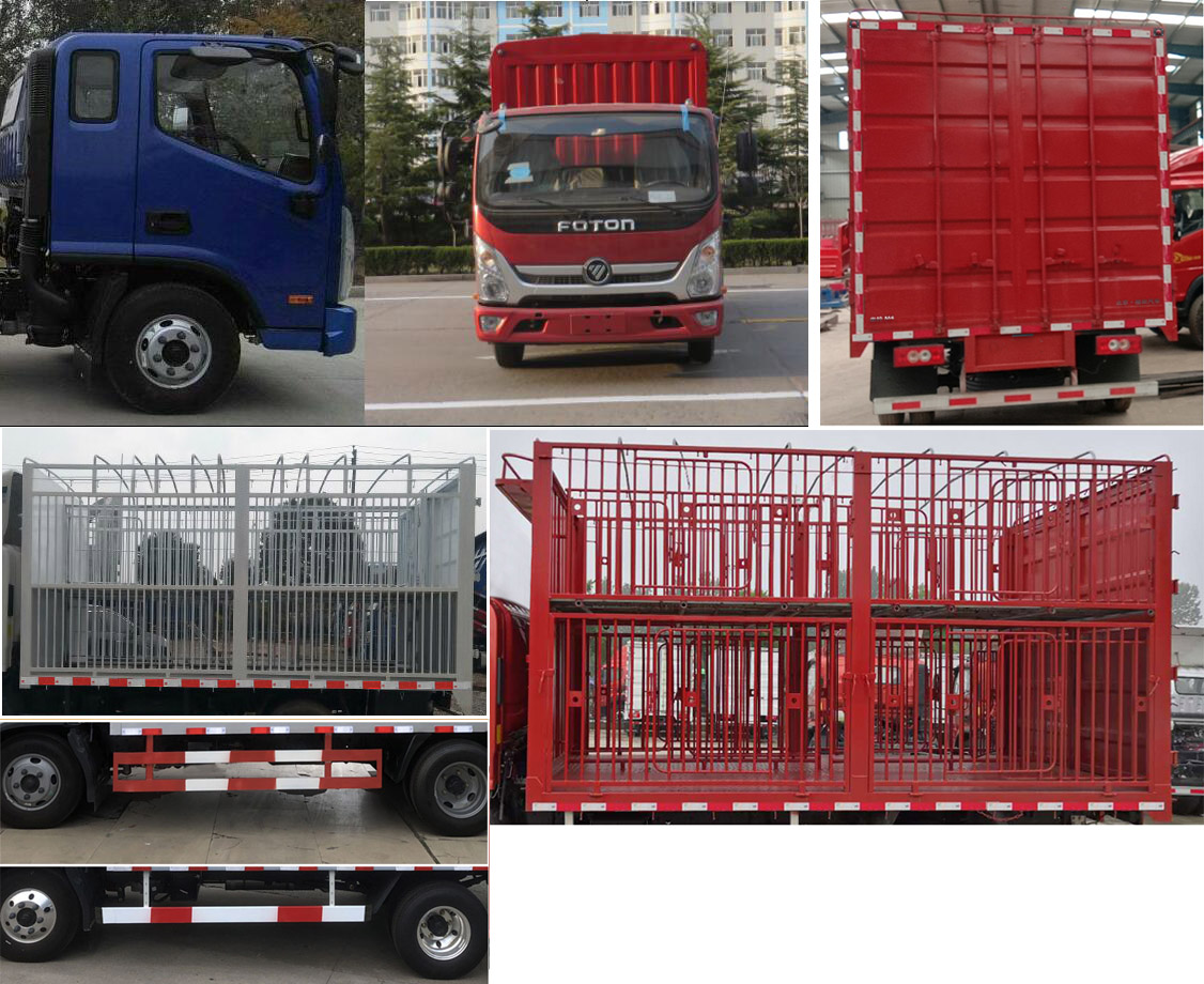 福田牌BJ5048CCQ-FK畜禽运输车公告图片
