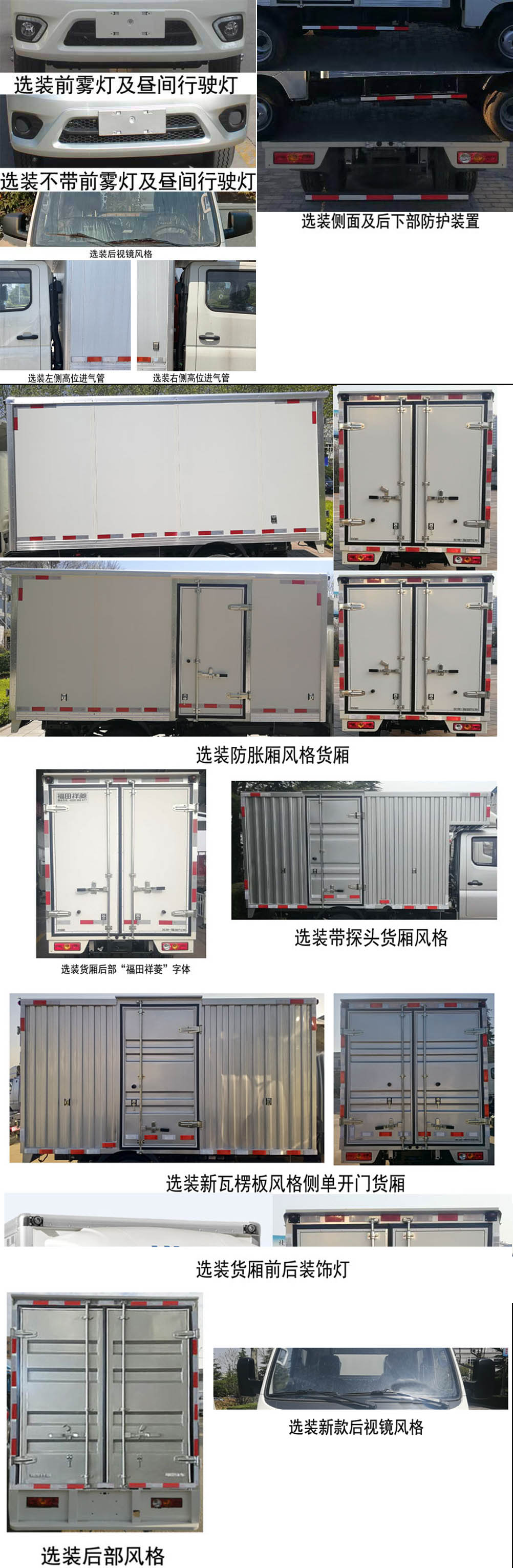 福田牌BJ5032XXY4AV5-01廂式運(yùn)輸車公告圖片