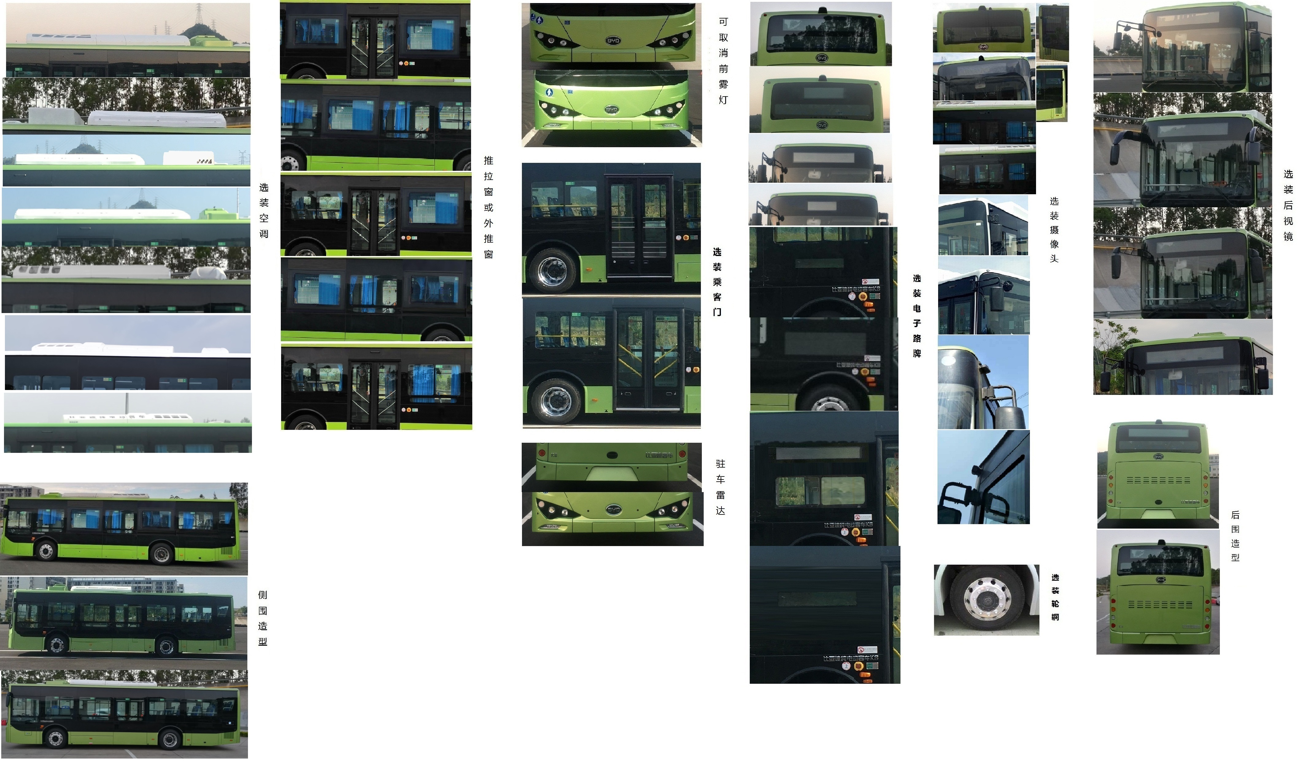 比亚迪牌BYD6101LGEV8纯电动城市客车公告图片
