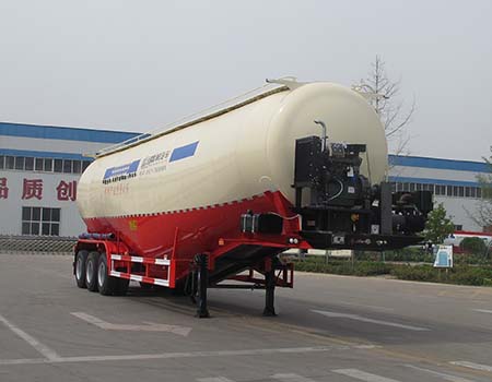 盛润牌13.8米27.5吨3轴低密度粉粒物料运输半挂车(SKW9404GFLD)