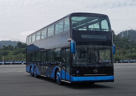 比亚迪牌BYD6120BD1EV1纯电动低地板双层城市客车公告图片