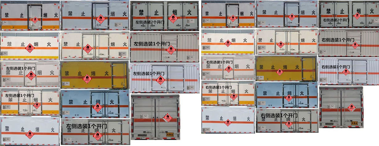 舜德牌SDS5120XRGCA6易燃固体厢式运输车公告图片