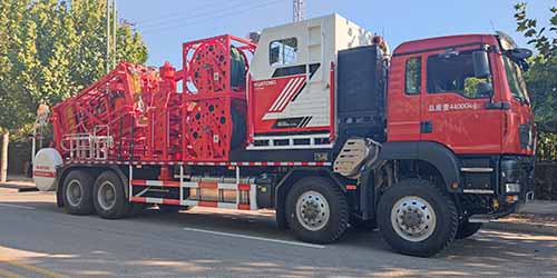 華通裝備牌HXZ5440TLG連續(xù)油管作業(yè)車公告圖片