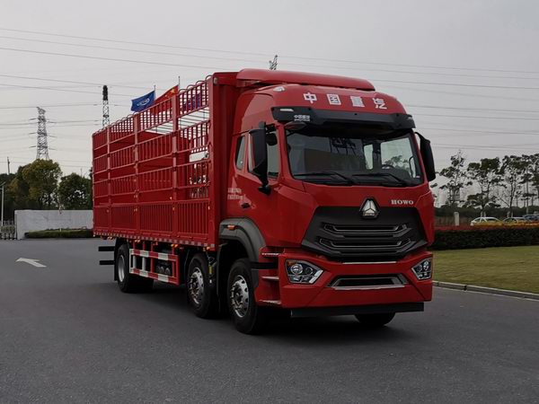 豪沃牌ZZ5257CCYN56CJE1倉(cāng)柵式運(yùn)輸車公告圖片