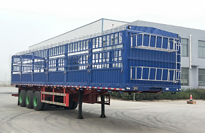 中顺广信牌13米34吨3轴仓栅式运输半挂车(HGX9400CCYQX)