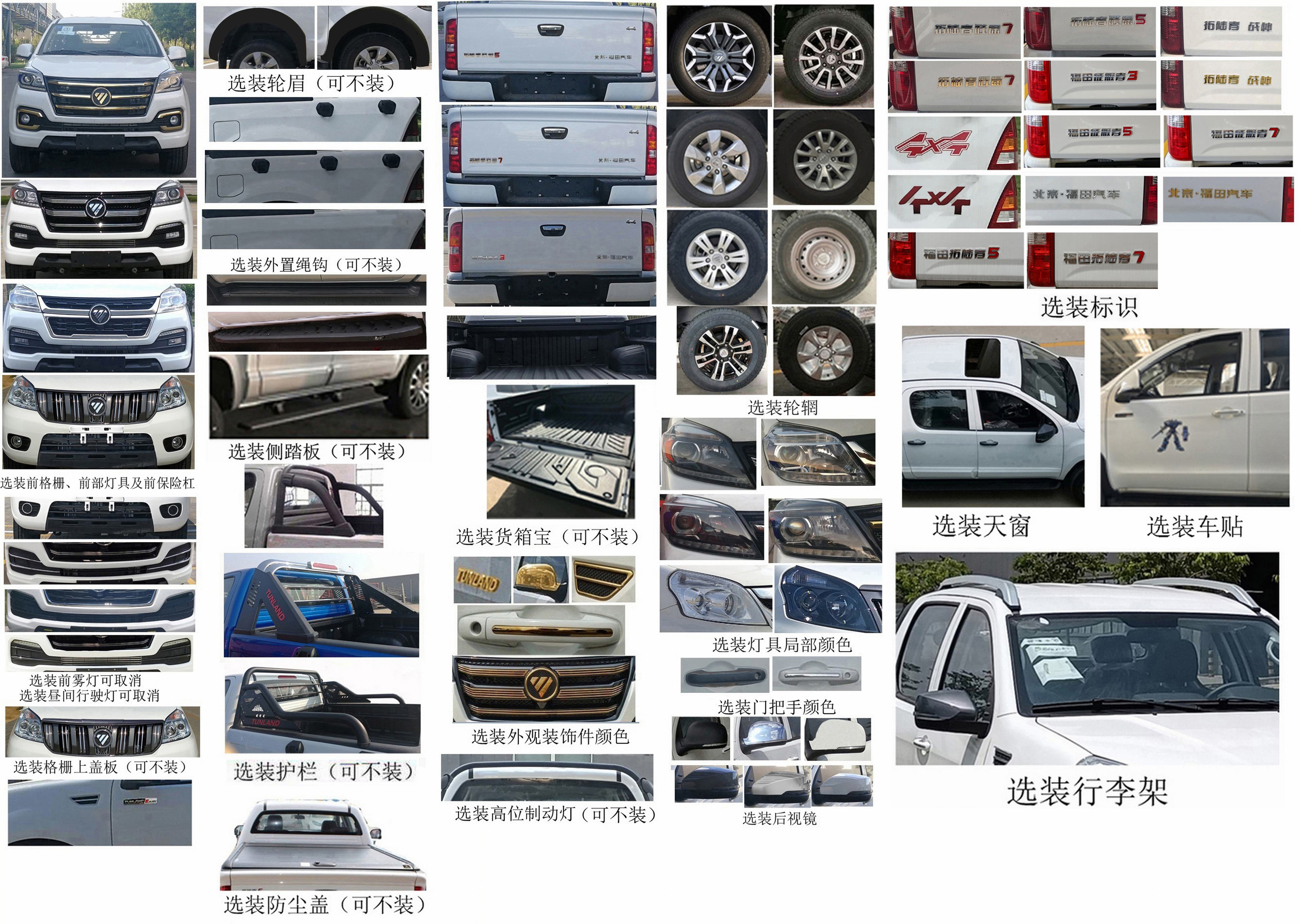 福田牌BJ2037Y3MVV-1D多用途越野货车公告图片
