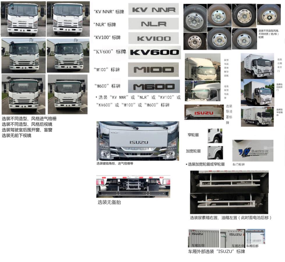 五十铃牌QL5045XXYA5HA厢式运输车公告图片