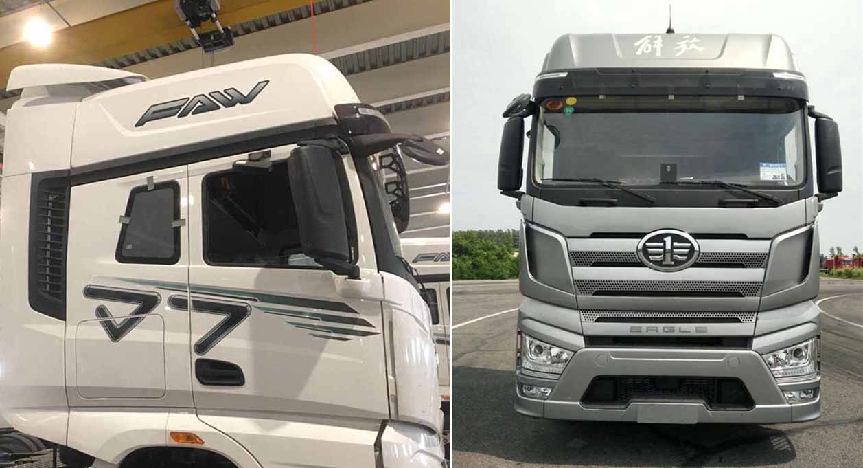 CA4250P77K25T1E5Z 解放牌554马力后双桥,后八轮柴油国五危险品运输半挂牵引车图片