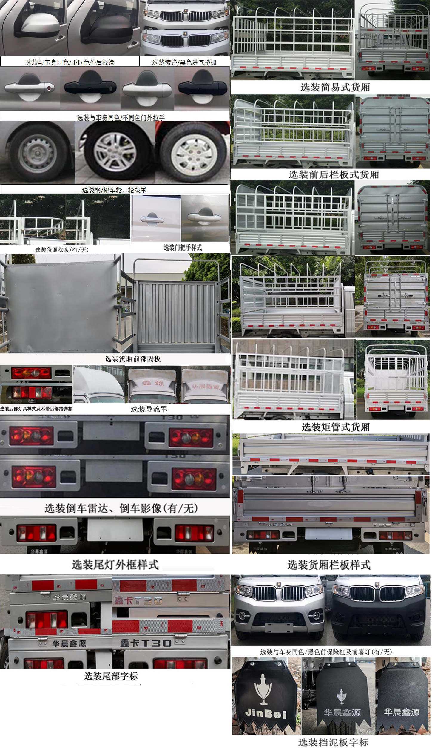 金杯牌JKC5030CCY-DS6BL4倉柵式運輸車公告圖片