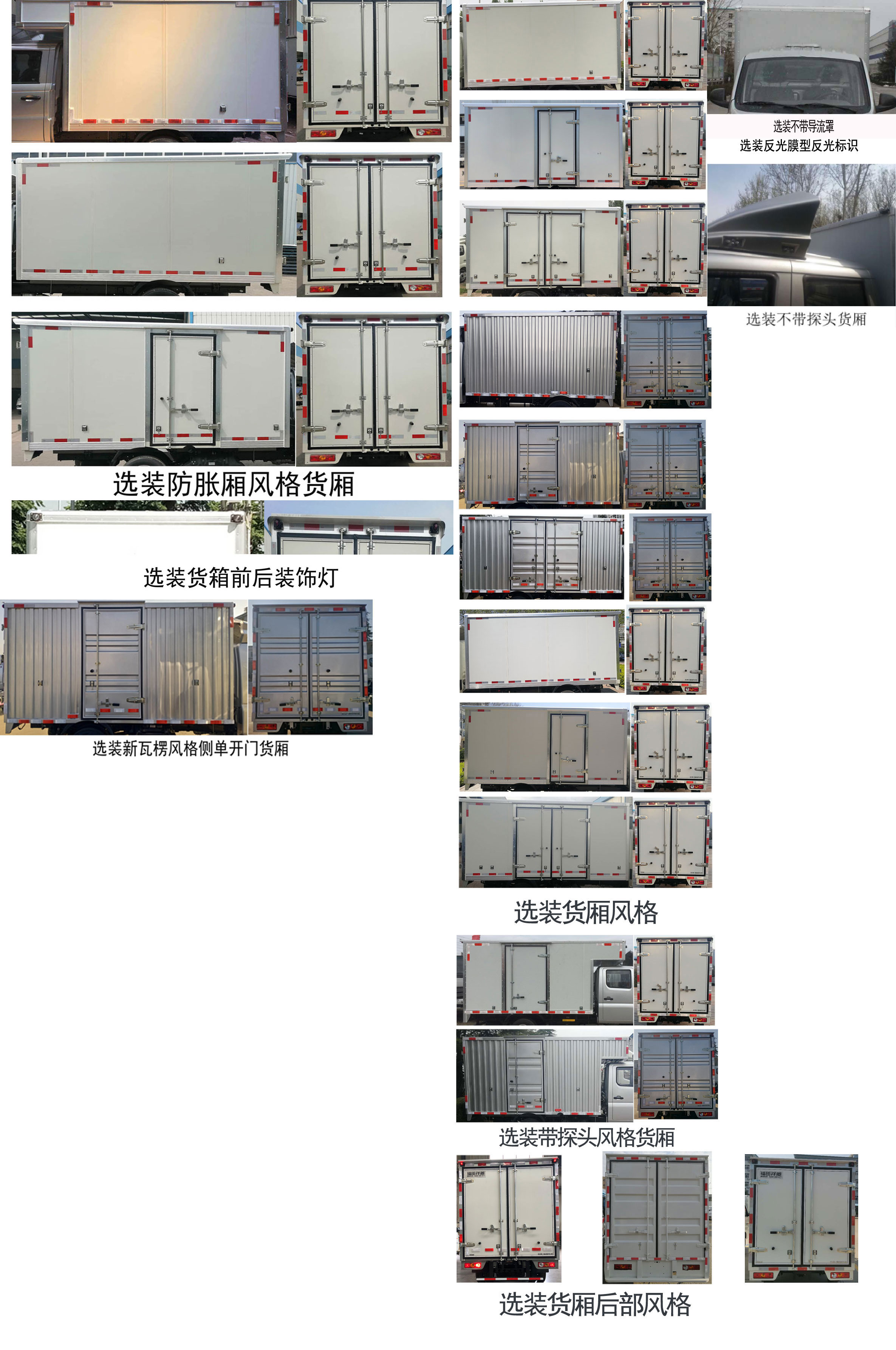 福田牌BJ5030XXY3AV7-52厢式运输车公告图片