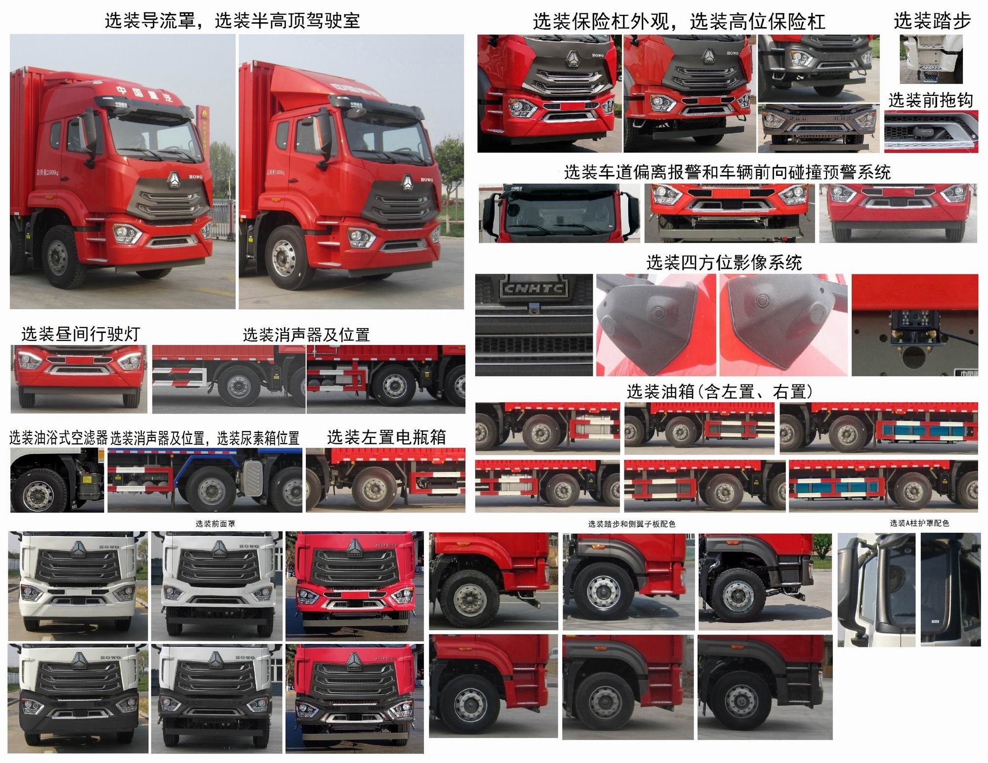 豪沃牌ZZ5257XXYN56CJF1廂式運輸車公告圖片