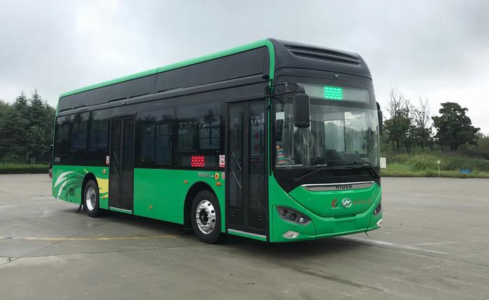 海格牌KLQ6106GAFCEV3燃料电池低入口城市客车公告图片