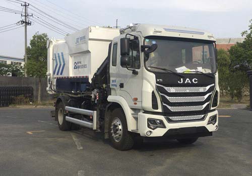 乐洁牌JLL5180ZDZHFE6吊装式垃圾车公告图片