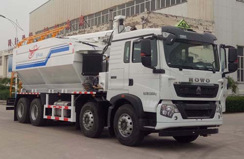 惠豐安拓牌SXH5320THLG2現(xiàn)場混裝粒狀銨油炸藥車公告圖片