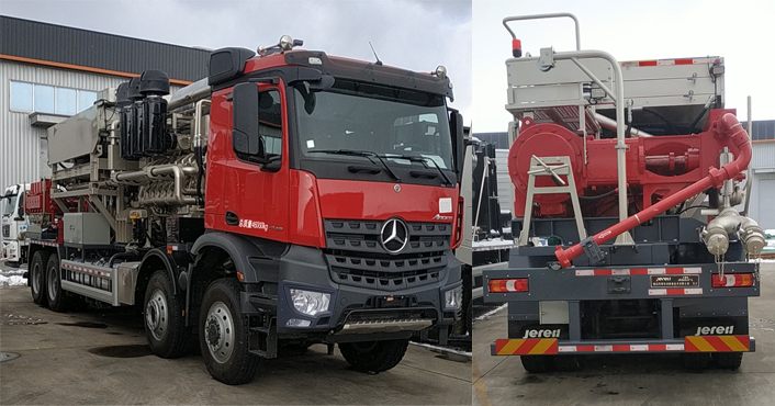 杰瑞牌JR5463TYL壓裂車公告圖片