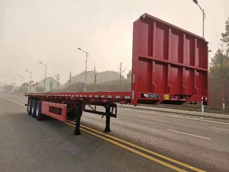 湘嘉牌13米34.1吨3轴平板运输半挂车(XJS9400TPB)
