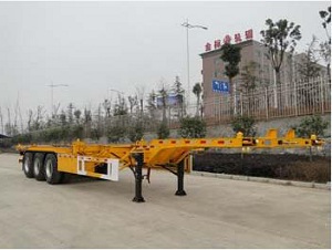 东润牌12.5米34吨3轴集装箱运输半挂车(WSH9402TJZ)